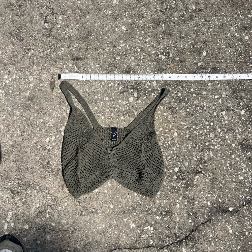 Windsor Olive Crochet Knot Bralette